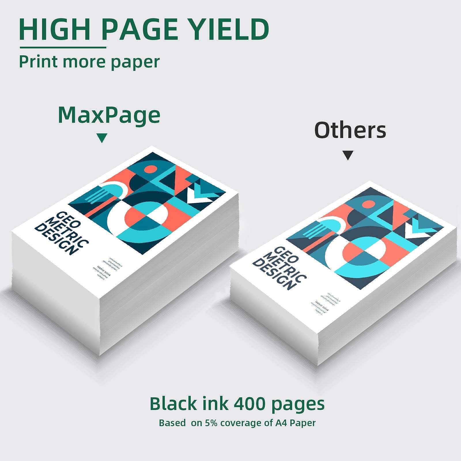 MaxPage Remanufactured Ink Cartridge Replacement for Canon 210 210XL PG-210XL Black Used with Pixma MP495 MX410 MX340 MP250 MX320 MP490 MP499 MX350 MX330 iP2702 MP480 MX420 MP280 Printer, 2-Pack 3