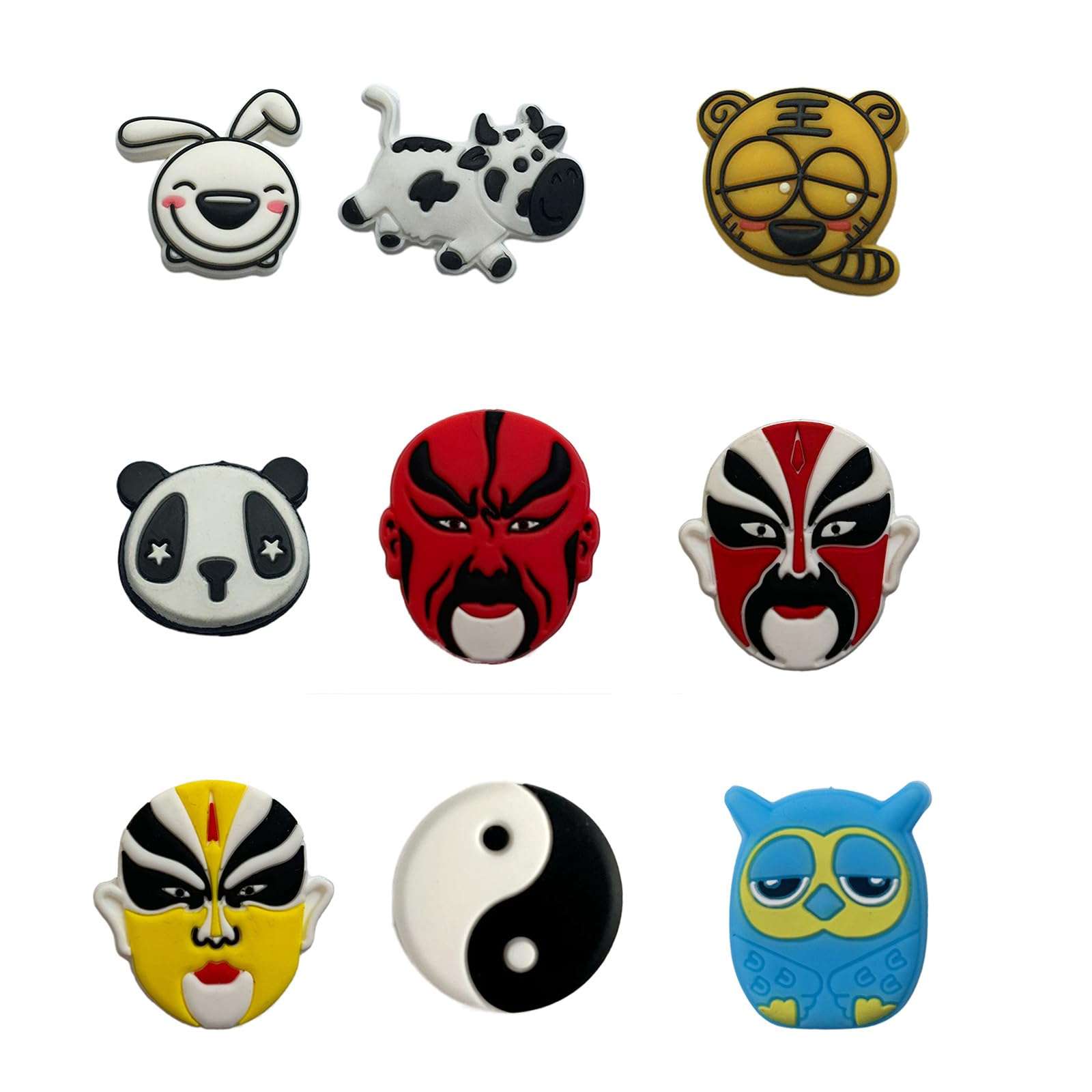 LIANXUE 1PC Cute Tennis Dampeners Funny Tennis Racket Dampener Soft Silicone Tennis Racquet Dampeners Tennis Damper Anti-Vibration Device for Tennis Rackets 5