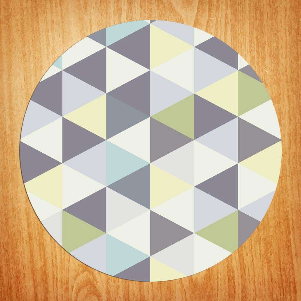 Sitting Pad, Strong and Durable Non-Slip Washable Super Soft Flannel Chair Mat, for Laundry Entry Way Kitchen, Bathroom Apartment, Dorm Room(100cm in Diameter) 5