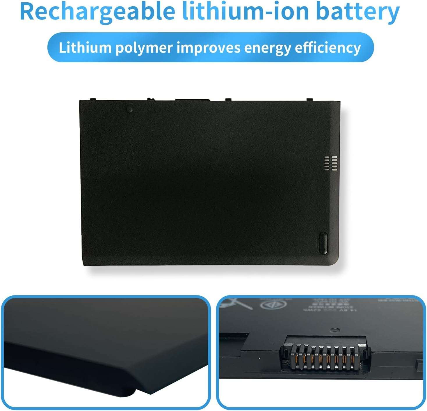 BT04XL 687945-001 H4Q47AA HSTNN-IB3Z HSTNN-I10C BT04 BA06 BA06XL 687517-1C1 687517-171 687517-241 696621-001 Laptop Battery Replacement for HP Elitebook Folio 9470 9470M 9480M Series (14.8V 52Wh) 6