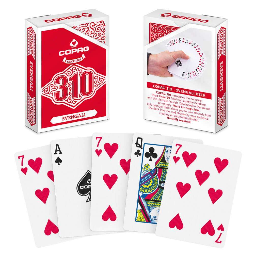 Copag 310 Svengali Trick Playing Cards Deck, Poker Size/Regular Index, Gimmicked Deck for Magic Tricks 1