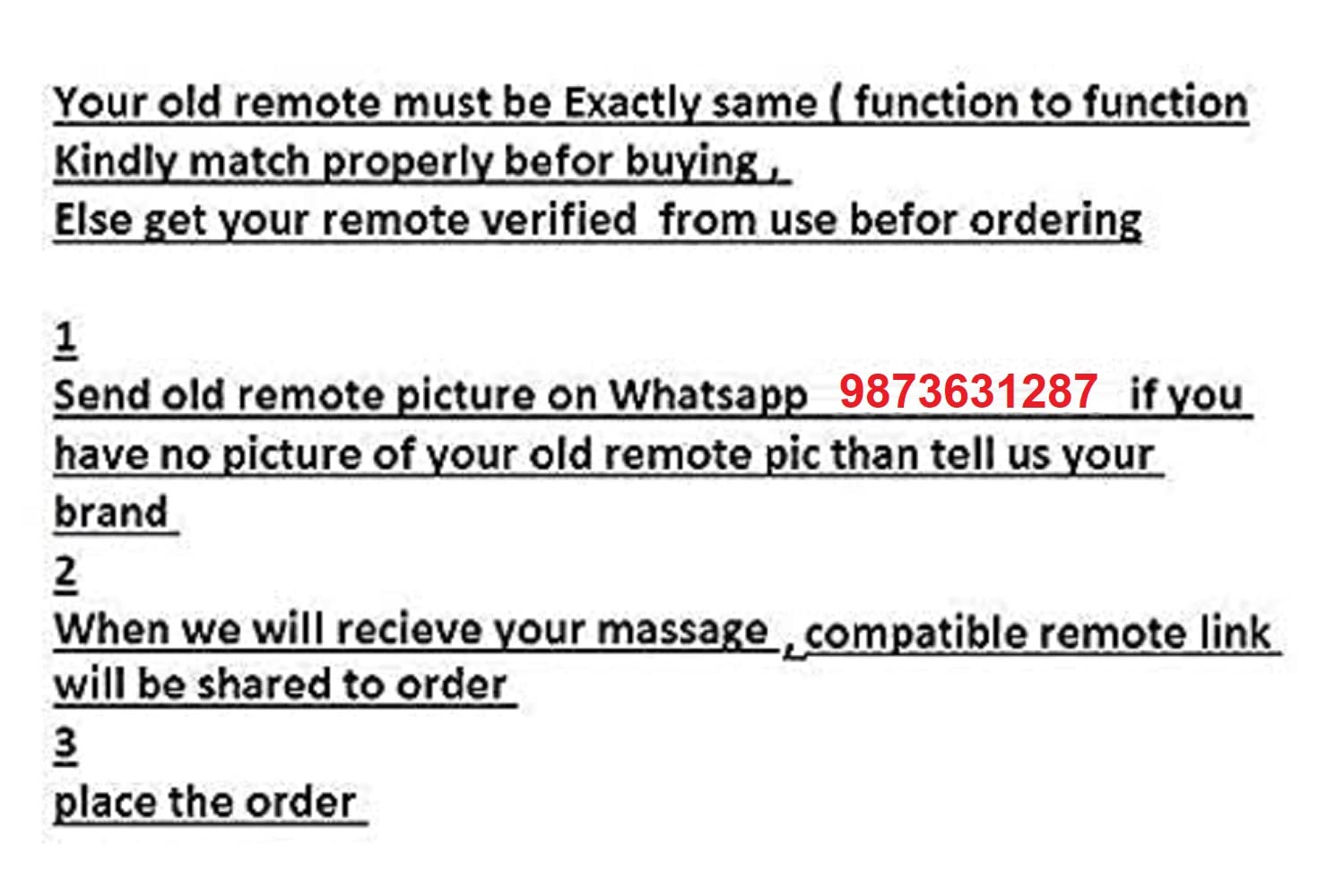 BSPS Air Conditioner Remote Compatible with Panasonic Split/Window AC Remote Control Remote No. 34 5