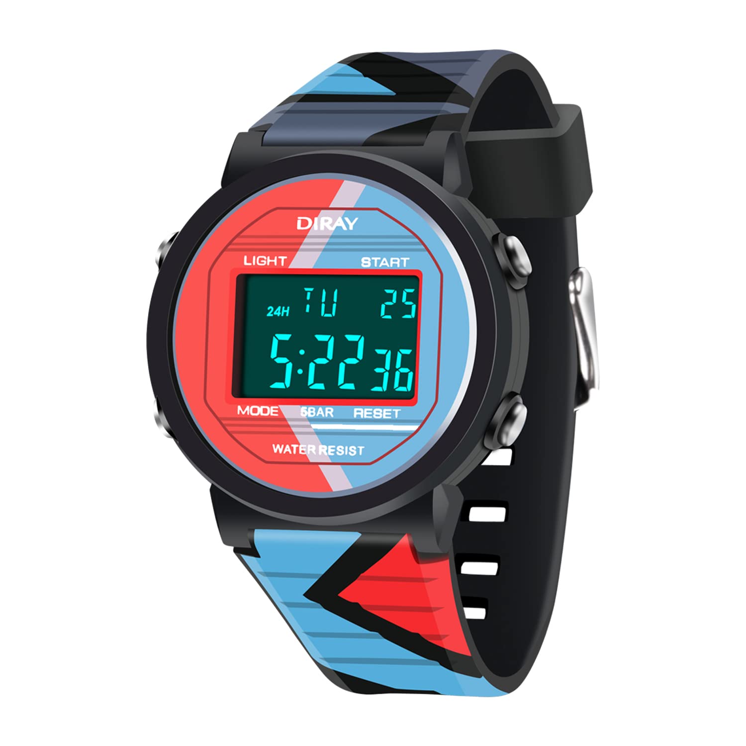 CakCity Kids Watches Digital Sport Watches for Boys Girls Outdoor Waterproof Watches with Alarm Stopwatch Military Child Wrist Watch Ages 5-10