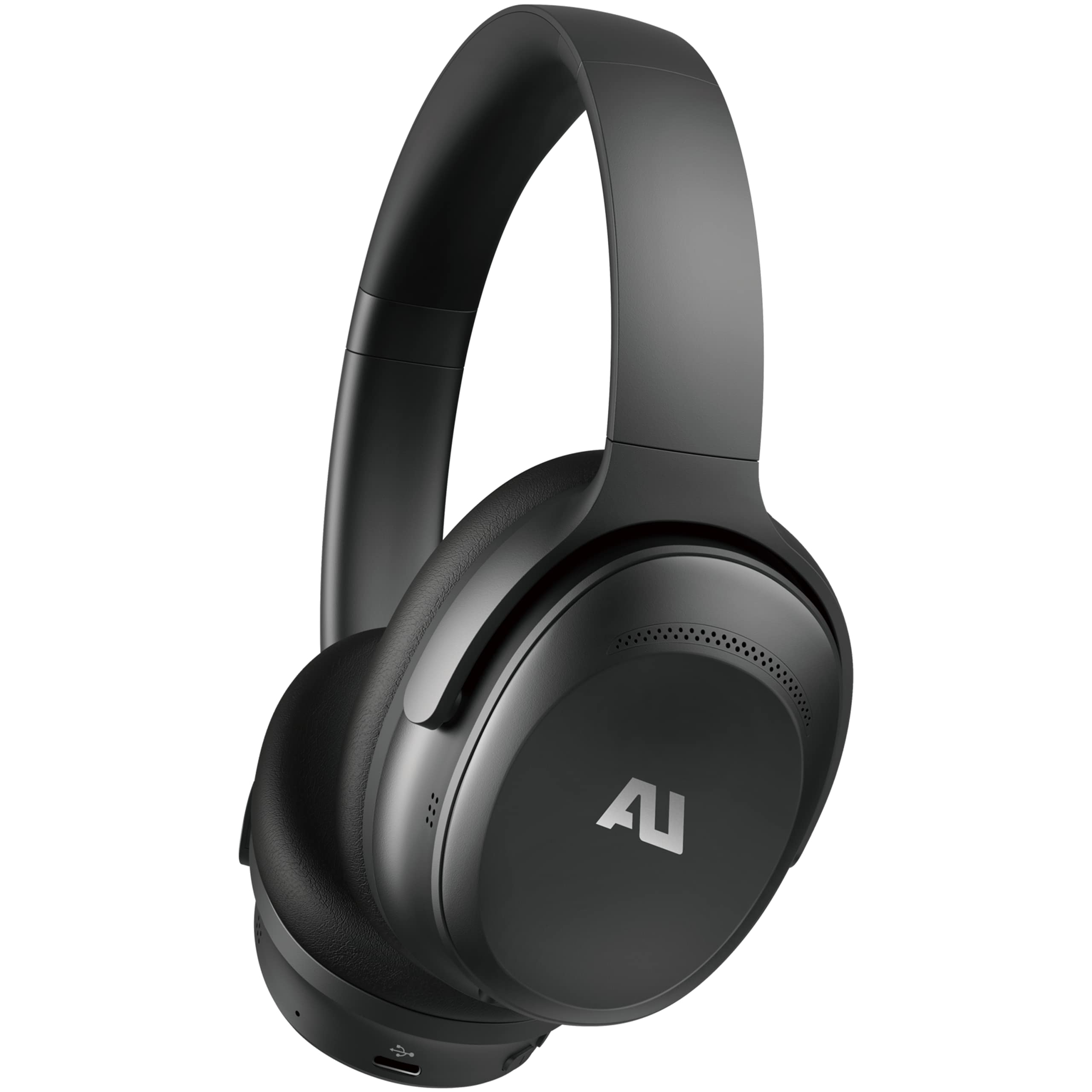 ausounds Wireless Bluetooth Headphones with Hybrid Active Noise Cancelling, Over-Ear Headset, aptX HD Supported, Bi-Fold, Protein Earmuffs, Deep Bass, Build-in Mics, 30 Hours Playtime (AU-XT, Black) 1