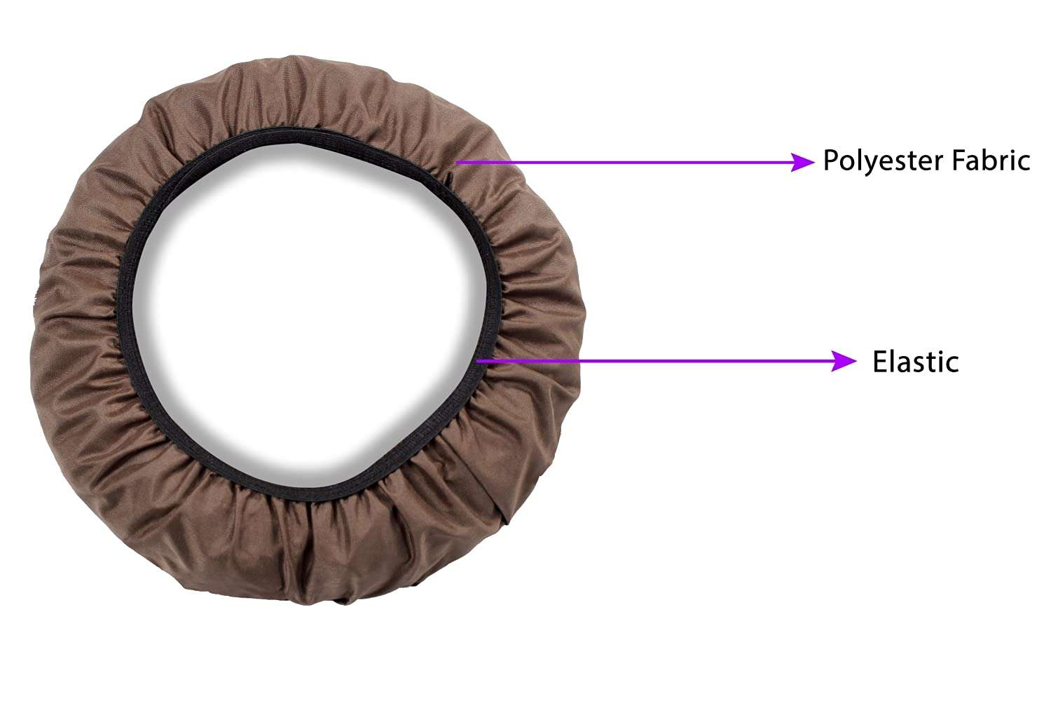 The Furnishing Tree Waterproof & Dustproof Three Blade Ceiling Fan Cover with Attachable End Enclosure Set of 2 Fan Covers Abstract Brown 6