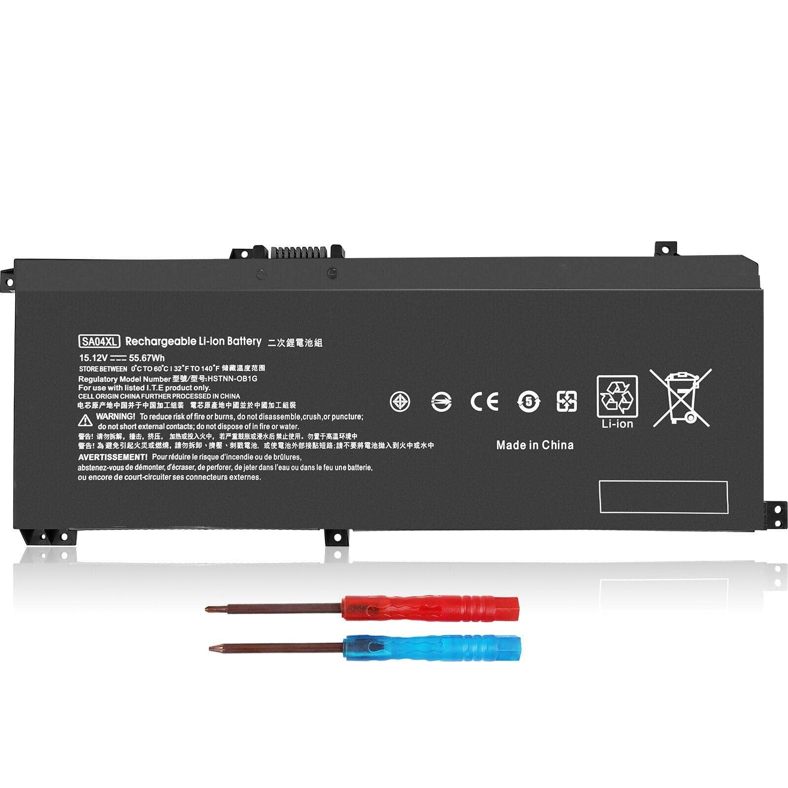 SA04XL L43267-005 Laptop Battery for HP Envy X360 15M-DR 15M-DS 15-DS 15-DR 15-DR0010TX 17-CG 17M-CG Series Notebook HSTNN-OB1F HSTNN-OB1G HSTNN-UB7U L43248-541 L43248-AC1 /AC2 L43267-005 SAO4XL 1