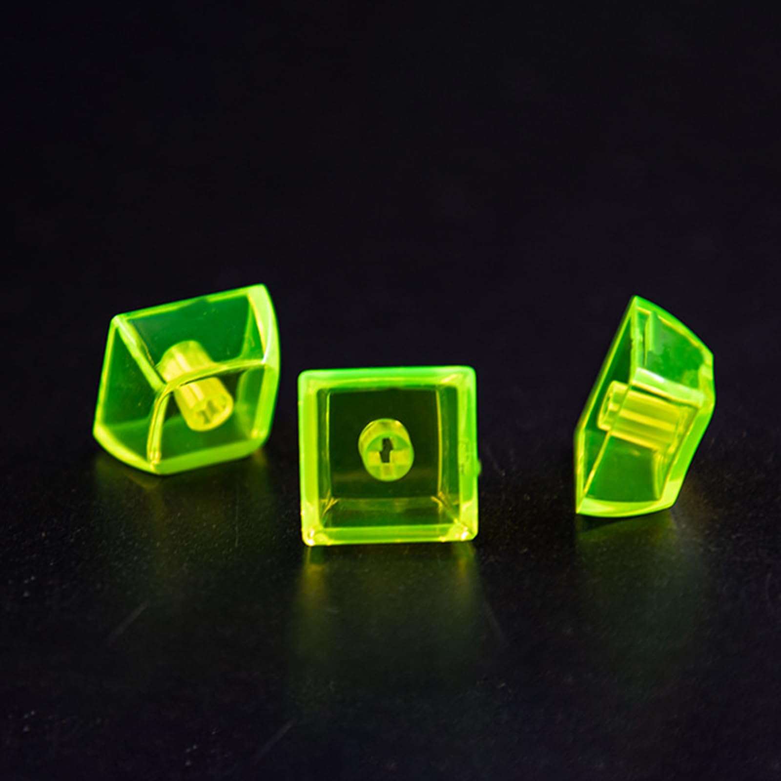 10 PCS Transparent Key Caps XDA Height Blank Key Cap Set Key Caps for Mechanical Keyboard Keycaps Backlit Keycaps Colorful Blank Key Caps 4
