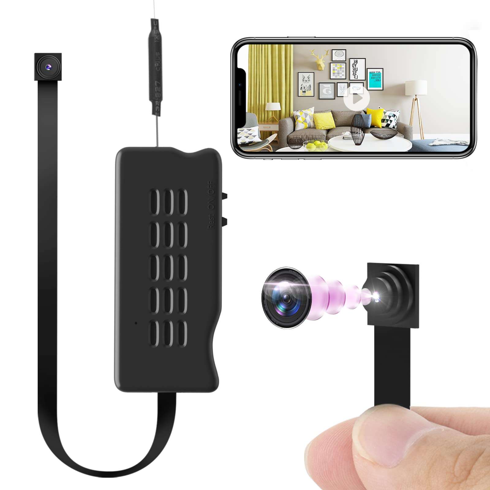 LIBREFLY Mini Hidden Camera WiFi Spy Camera HD 1080P Small DIY Module Nanny Cam for Home/Office Security 1