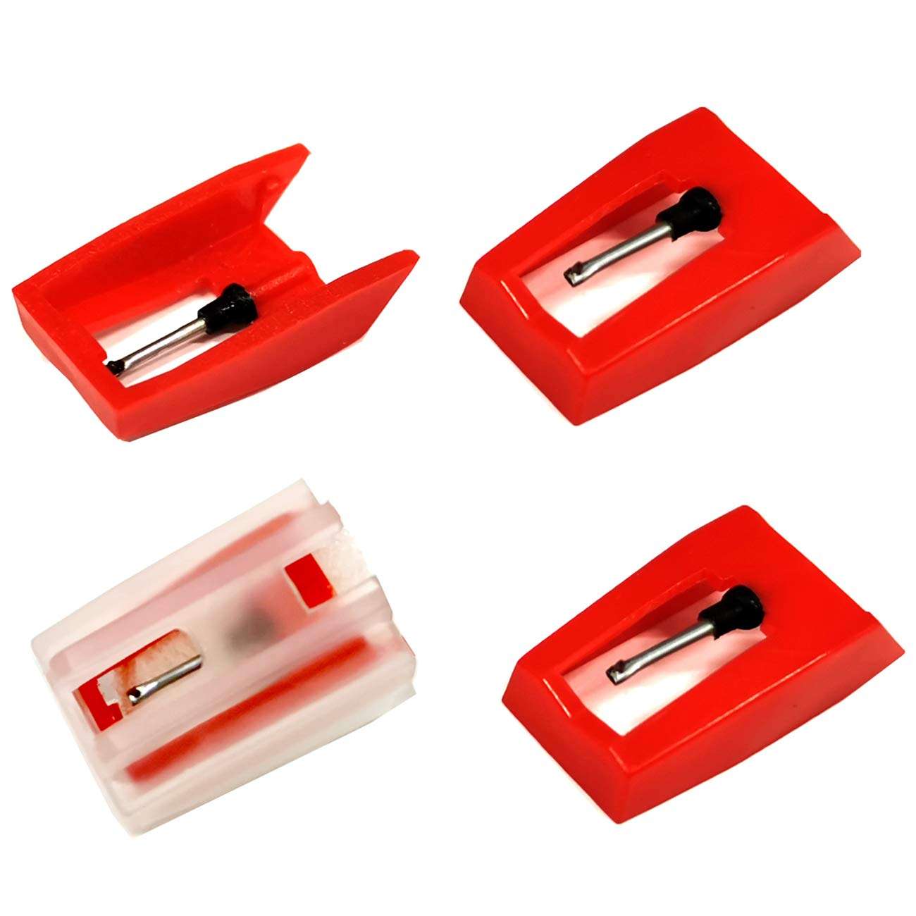 Bestdealing 4 Pack Record Player Needle Crosley Universal Diamond Stylus Tip Replacement for Power Play LP ION iCT09RS Quick Play LP Quick Play Flash Contour LP Vertical Vinyl Archive LP Pin Repair 1