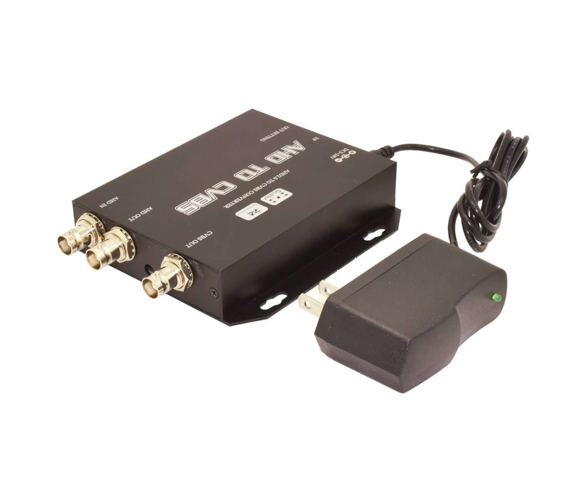 AHD to AV CVBS Composite Buy It Now Video Scaler Converter 1080P With AHD Loop Out Up to 1000M BNC Connector Support 5V~24V Power Input For DVR Cameral CCTV Security System 1