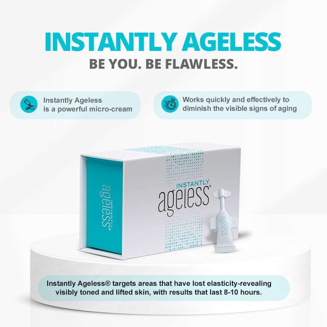 Instantly Ageless - Instant Face Lift Cream - Skin Care for Anti Aging face cream - Wrinkle Tightener - Instant Under Eye Bags Remover - Facelift in a Box of 25 Vials 2