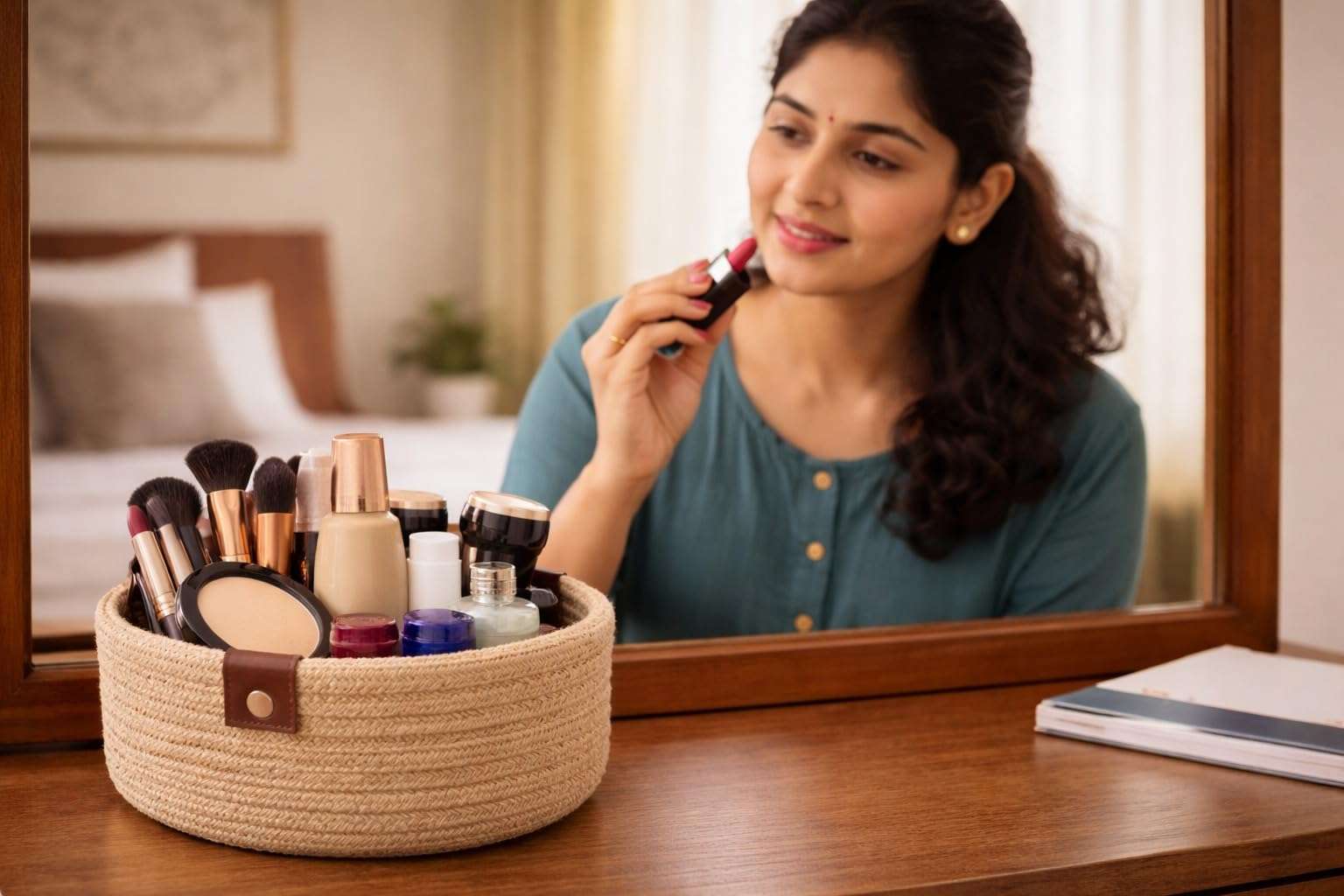 AuraNest Handwoven Jute Rope Storage Basket Set of 3 (Small, Medium & Large) | Natural Shelf Organizer Bins for Kitchen, Home, Pantry, Bathroom & Wardrobe | Eco-Friendly Multipurpose Storage Baskets 4