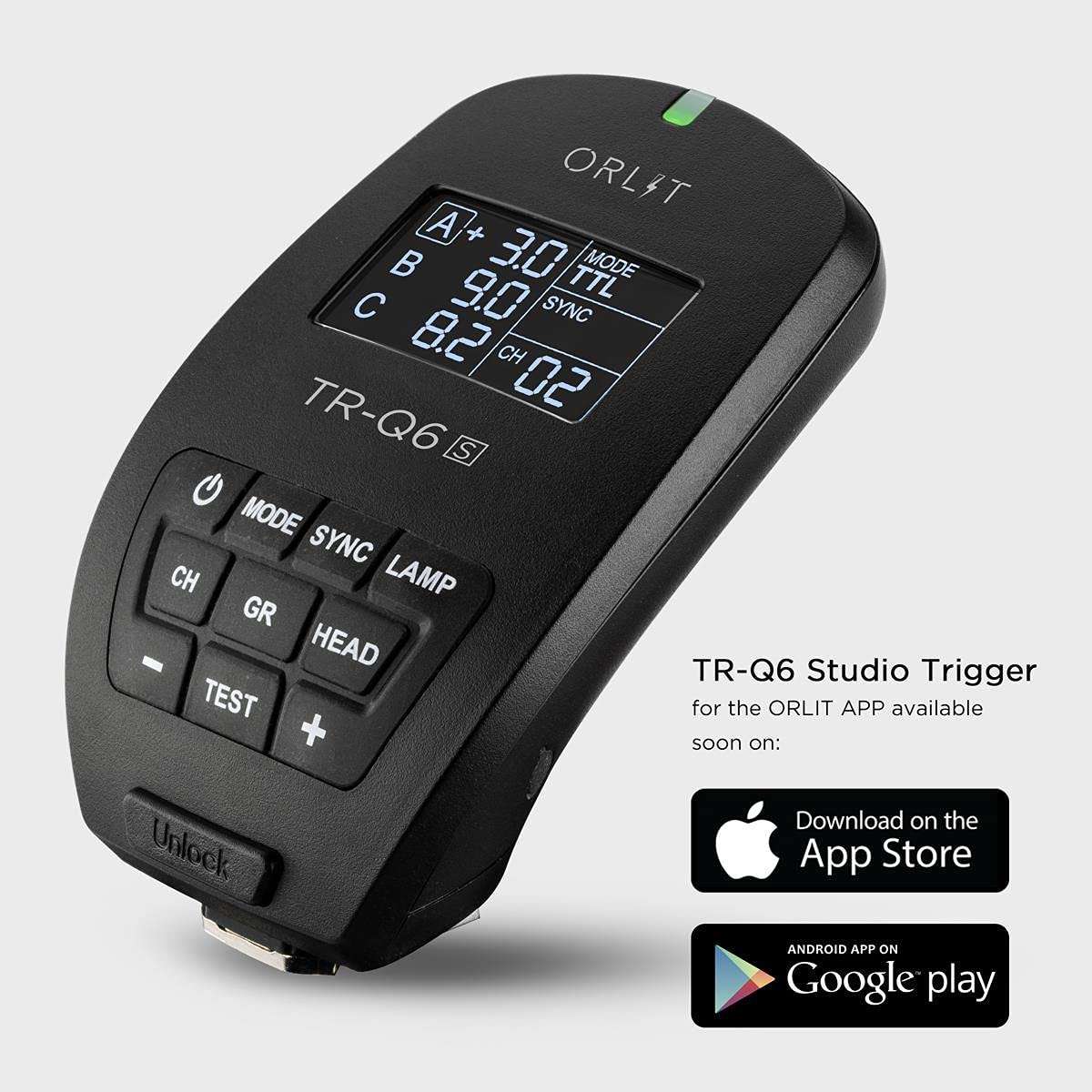 ORLIT TR-Q6 TTL 2.4Ghz RT Studio Flash Trigger for The Rovelight RT Series - Canon 3