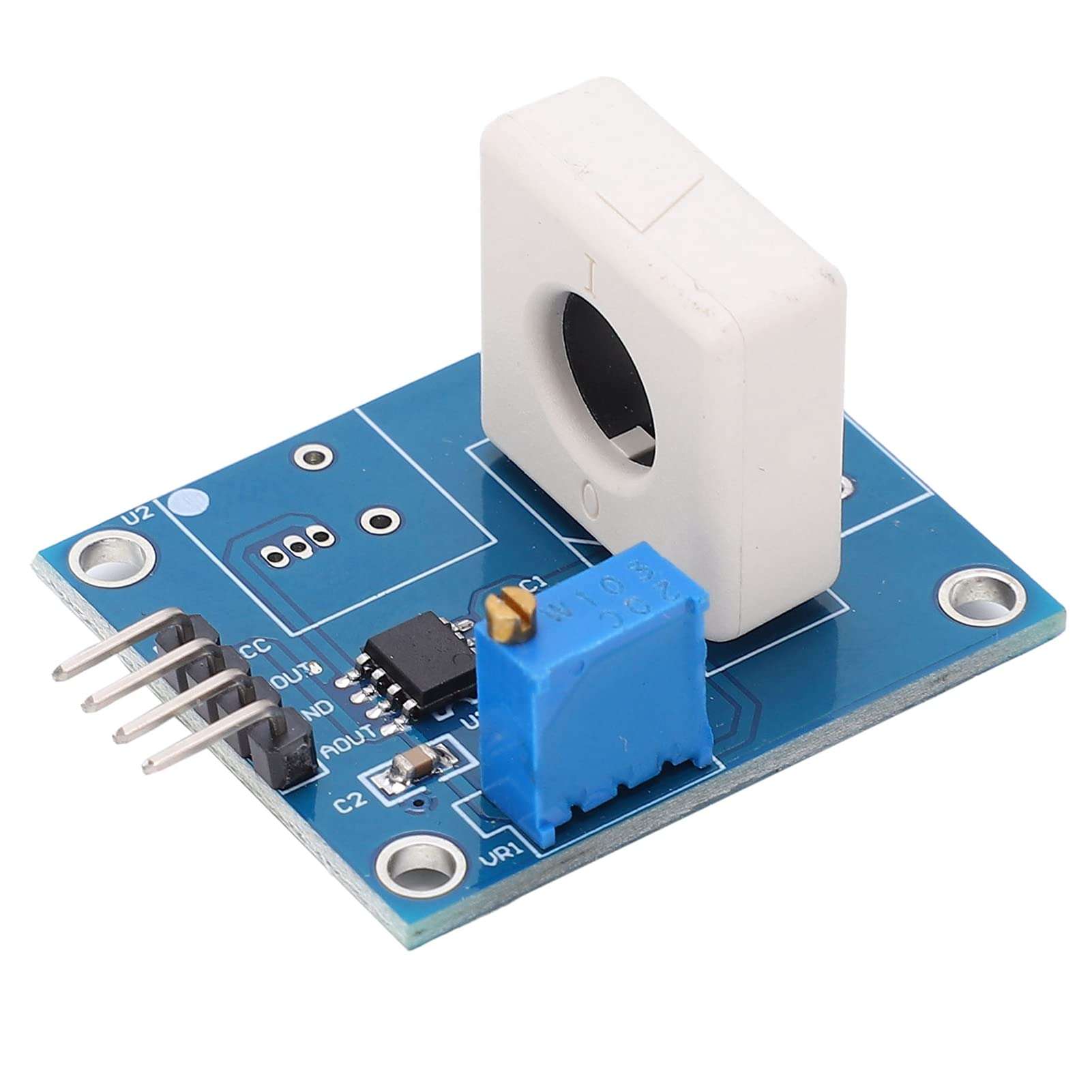 Hall Current Sensor,DC 5V Hall Current Detection Sensor Module 35A Short Circuit Overcurrent Protection Detector Current Sensors 1