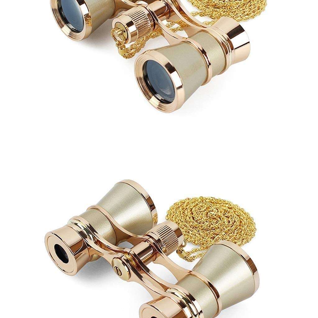 Yangmanini Powerful Binoculars for Adults Bird Watching Compact with Lightweight Binoculars Strap & Case for Stargazing Astronomy Travel Long Distance with Zoom (Color : Gold) 3