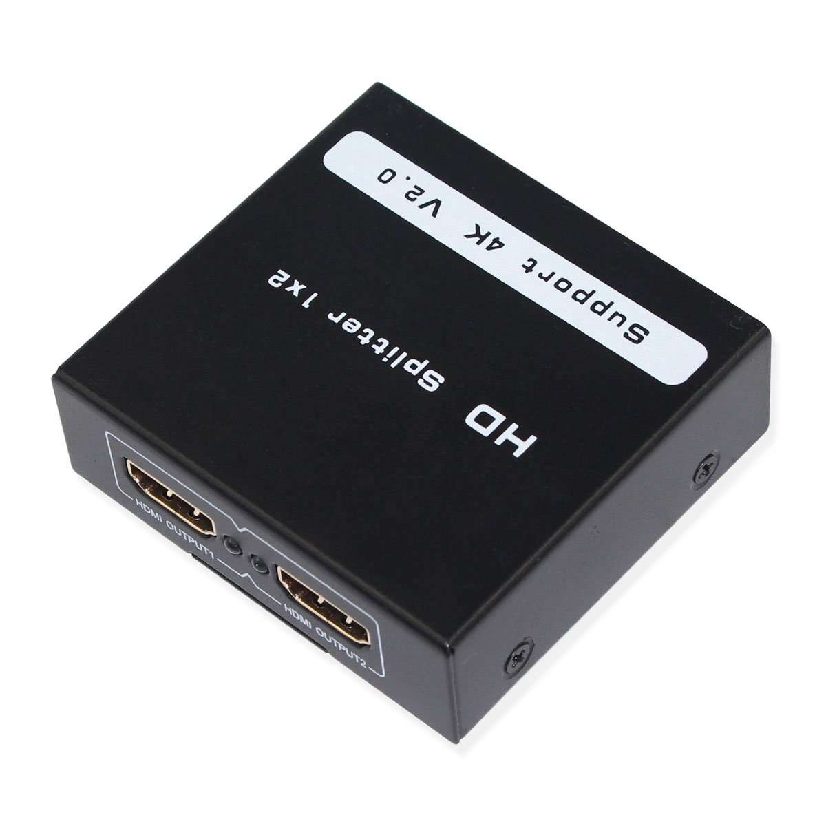 HDMI 2.0 Splitter 1x2 Switcher Audio Video Converter,one hdmi 2.0 in Two hdmi 2.0 Out 4kx2k/60Hz Support HDCP2.2 3D for PC DV 4