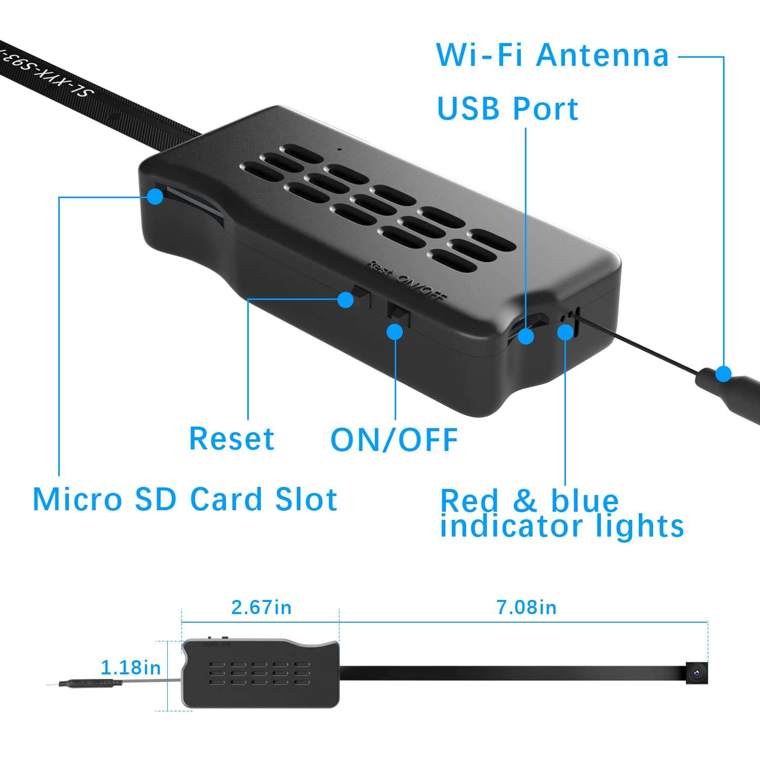 LIBREFLY Mini Hidden Camera WiFi Spy Camera HD 1080P Small DIY Module Nanny Cam for Home/Office Security 3