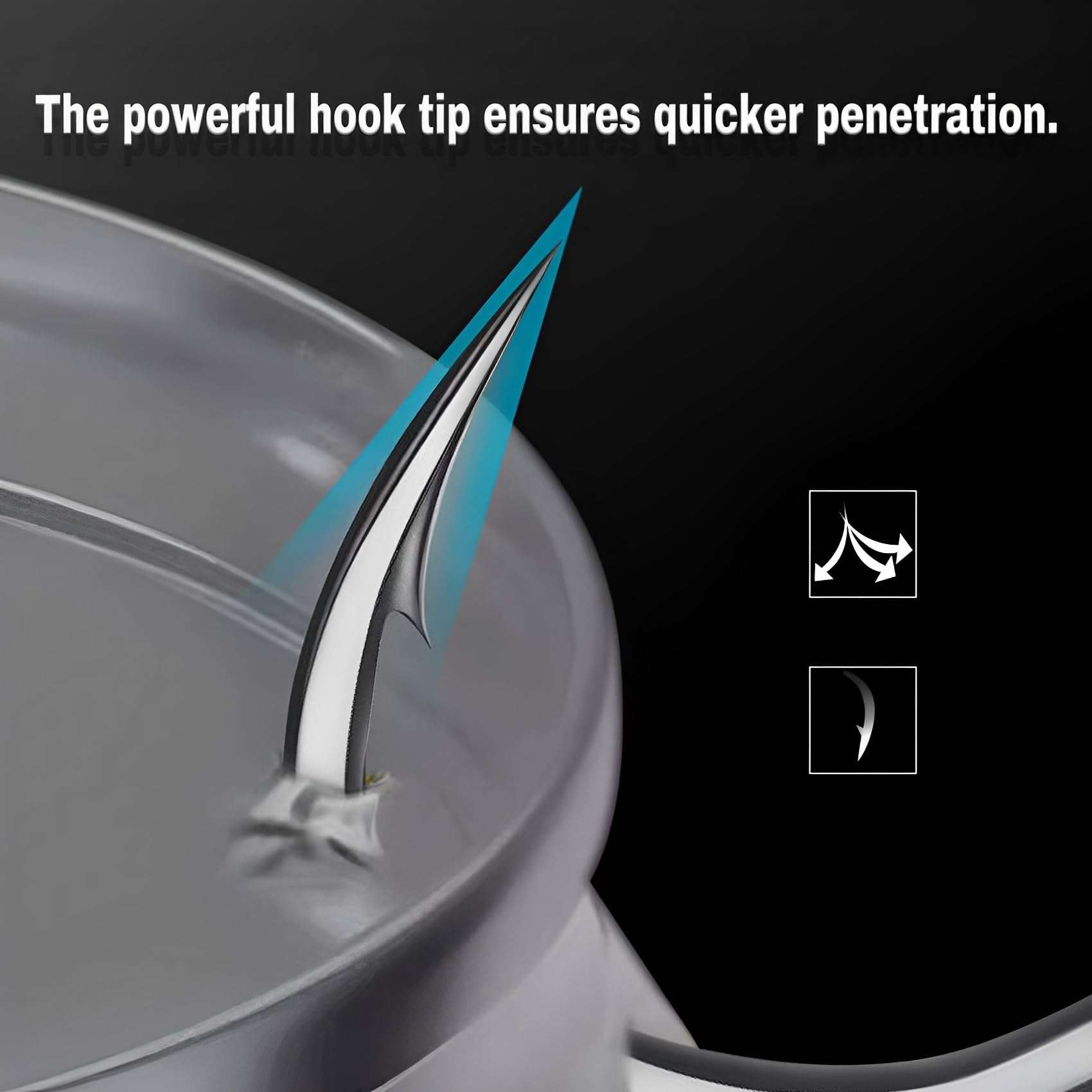 Double Fishing Hooks-Live Shrimp Hook Bait Holder Hooks,Fishing Lures Saltwater Freshwater Fishing Gear Fishing Lure (6, #2) 6