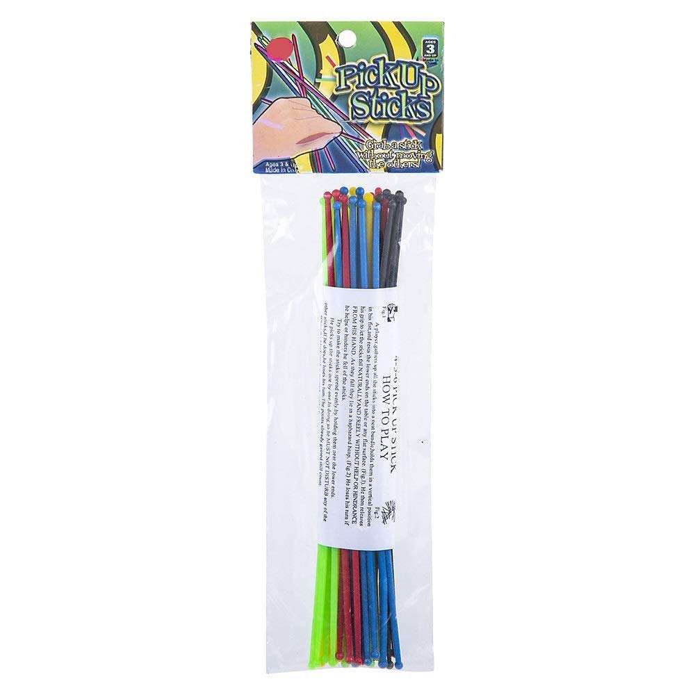 Srenta 7" Colorful Pick-Up Sticks, Classic Tabletop Game - Traditional Old Game for Kids and Adults, Pack of 12 5