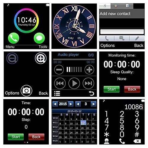 Raptas Combo Pack of 2 Items - Truly Wireless Bluetooth Headset with Charging Case, Bluetooth Touch Screen Smart Watch with Camera (2 Year Warranty) 5