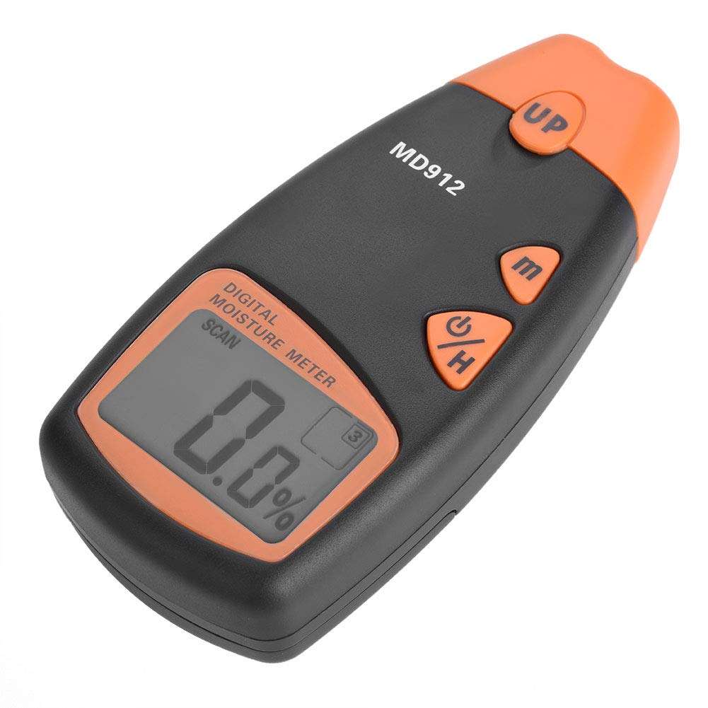 Water Leak Light to Display The Moisture Tester Wood Moisture Meter LCD 2 4-Pole Moisture with Handbag for Wood Building Material Firewood Walls Paper Floor 1