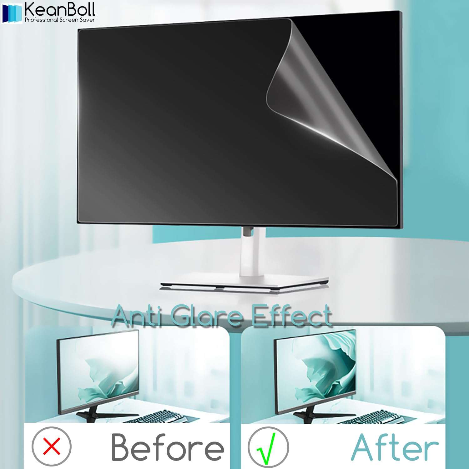 KEANBOLL 2-Pack Anti Glare Matte Screen Protector for Dell S2425HS Monitor - 23.8 Inch 3