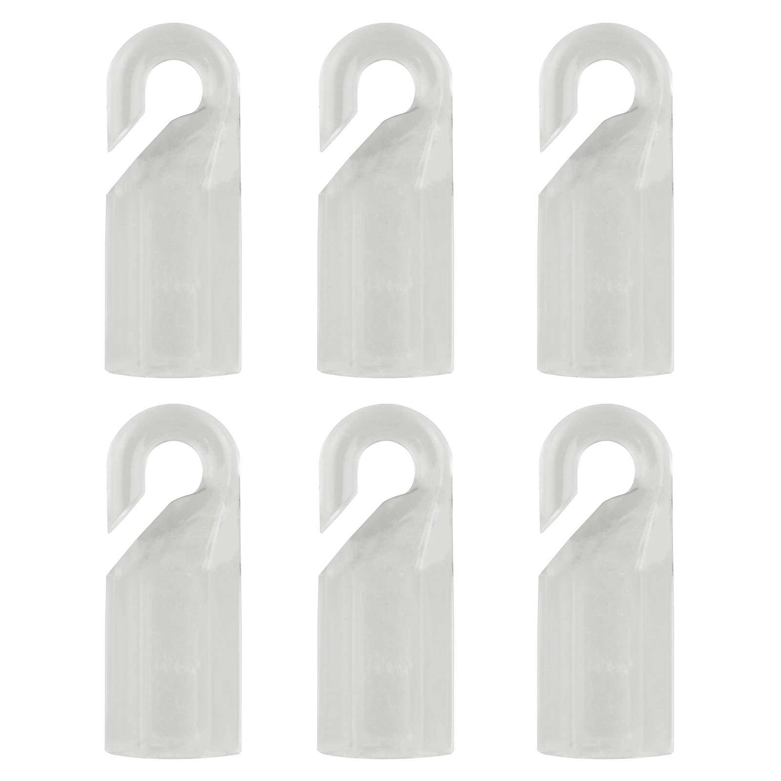 AXLIZER 6PCS Hook Connector Wand Cap Wand Tip Hook Sleeve Tip Fixing Hook of The Blind Rod for Hexagon 7mm Plastic Blind Tilt 1