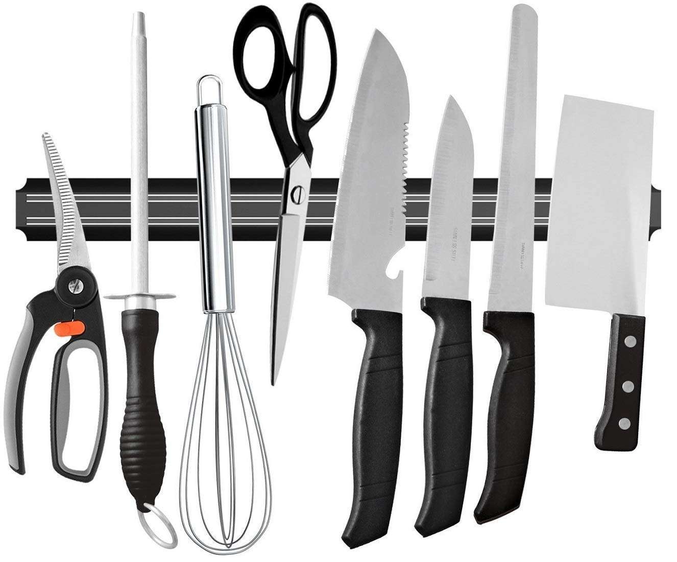 Aider 13 Inch Magnetic Knife Holder Wall Mounted Multipurpose Tools Scissor Knives Strip Bar Rack Organizer 1