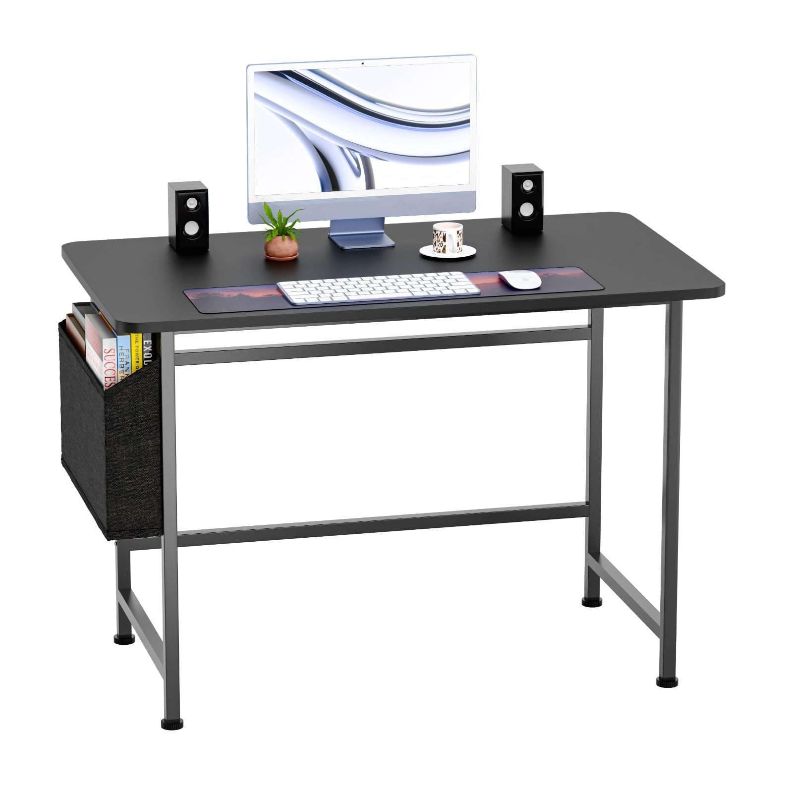 WONDWILD Office Computer Table for Home/Writing Desk for Office/Folding Table for School/Folding Study Table/Work from Home Multipurpose Table (BBLACK) 1