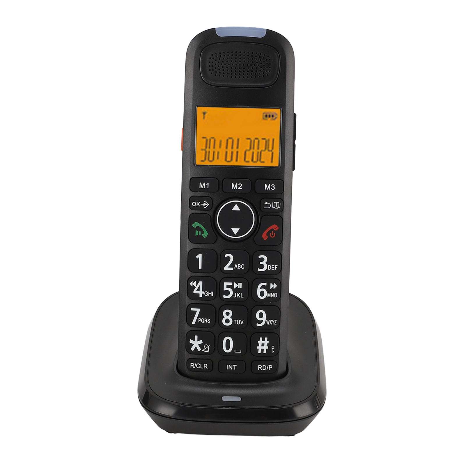 Cordless Phone with Answering Machine, Expandable Landline Phone with Handset for Office Home, Advanced Call Block, Photo Dialing, Bilingual Caller ID, Corded and Cordless Phone 6