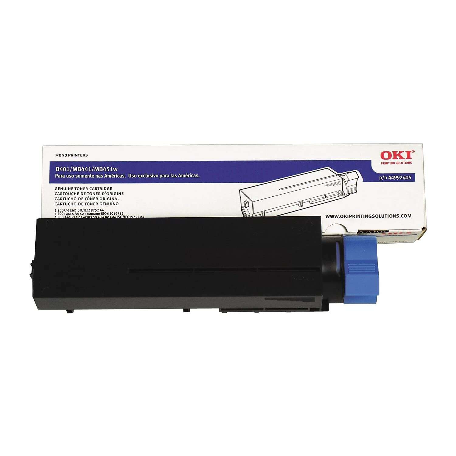 OKI Data 44992405 Toner Cartridge (Black) in Retail Packaging 2