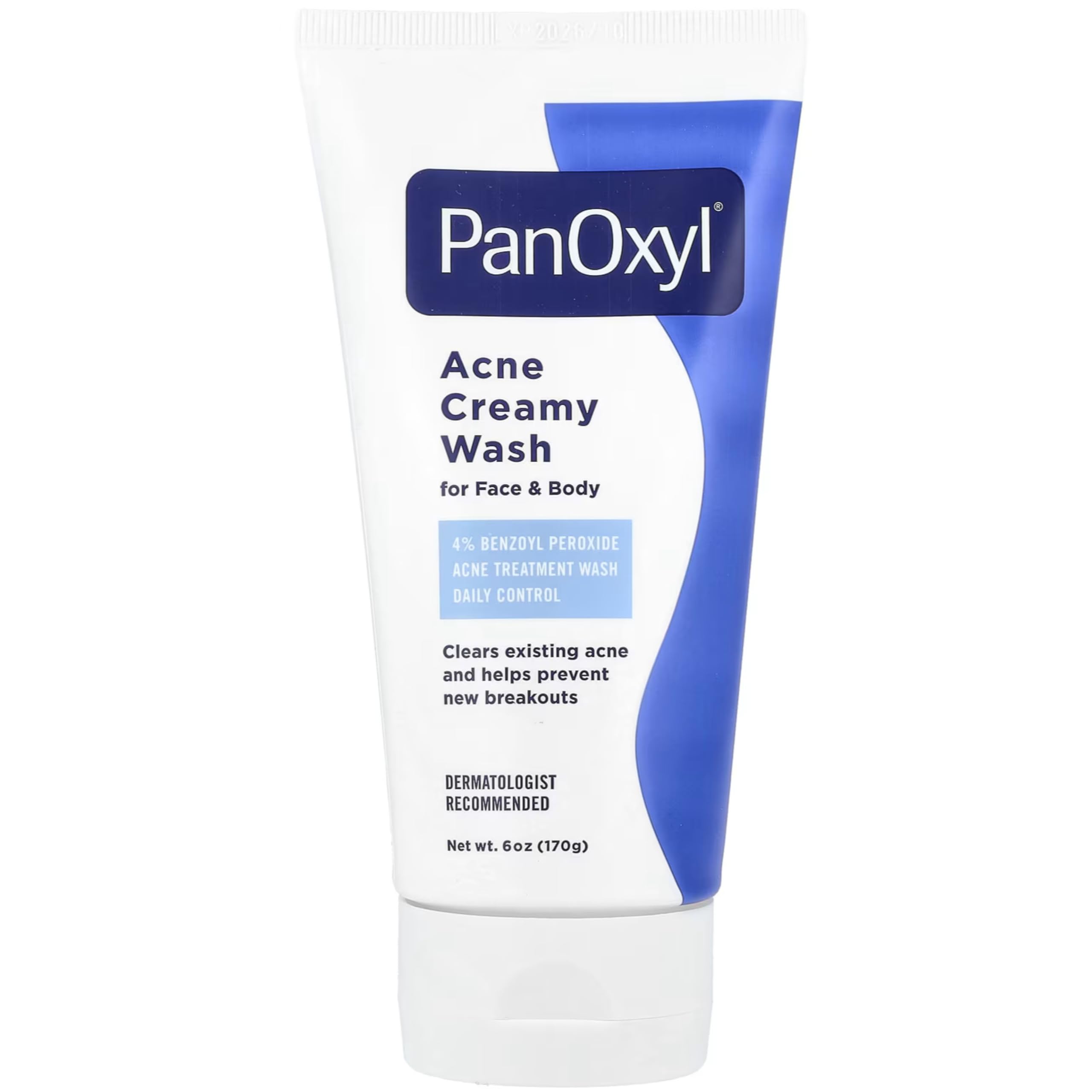 PanOxyl 4 Acne Creamy Wash, 4% Benzoyl Peroxide 6 oz (Pack of 10)