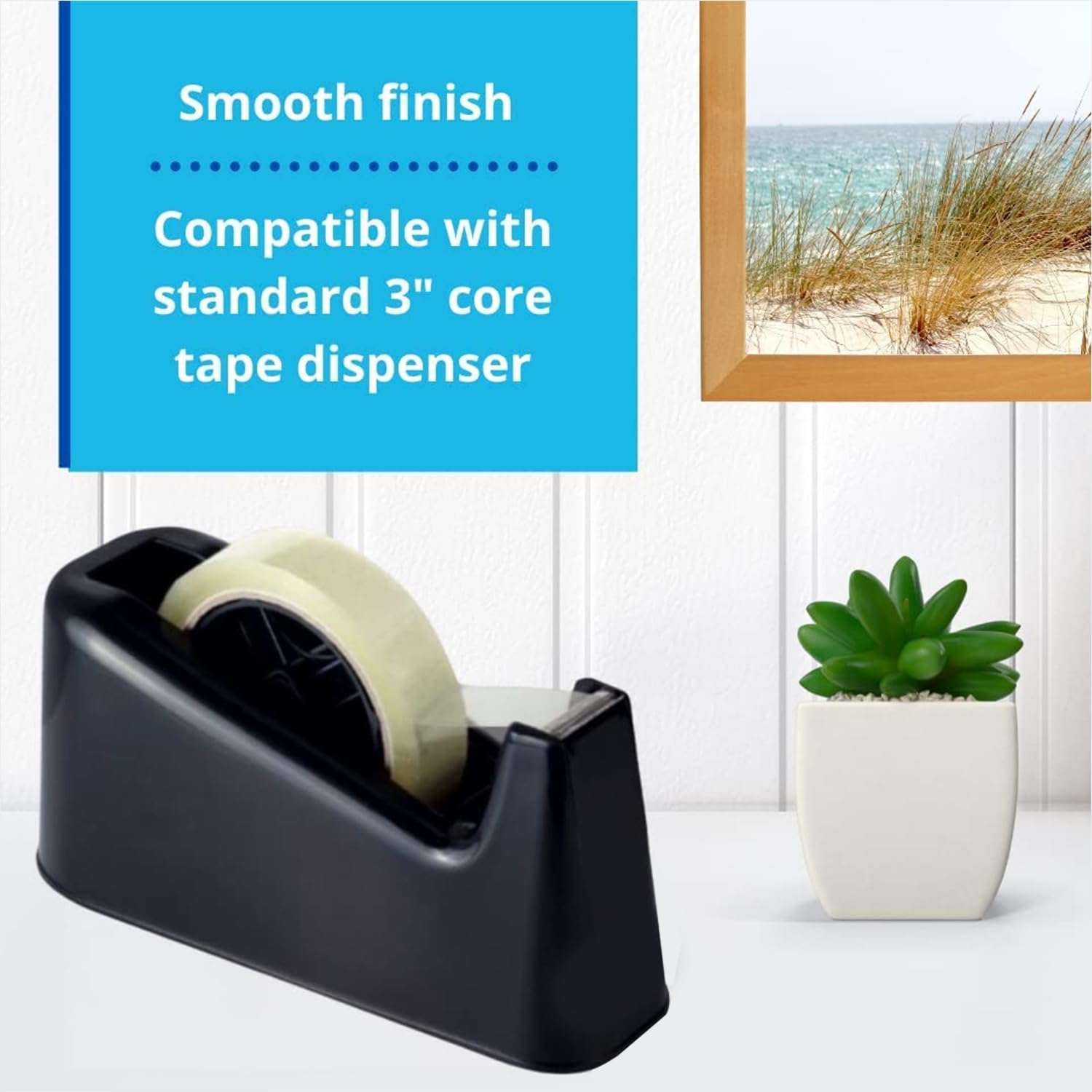 Thump 46 Meters Magic Tape Roll 18mm Invisible writable BOPP Packaging Decorating and DIY Clear Self Adhesive Cellotape for School Projects Home and Office use (Transparent, Pack of 12) 5