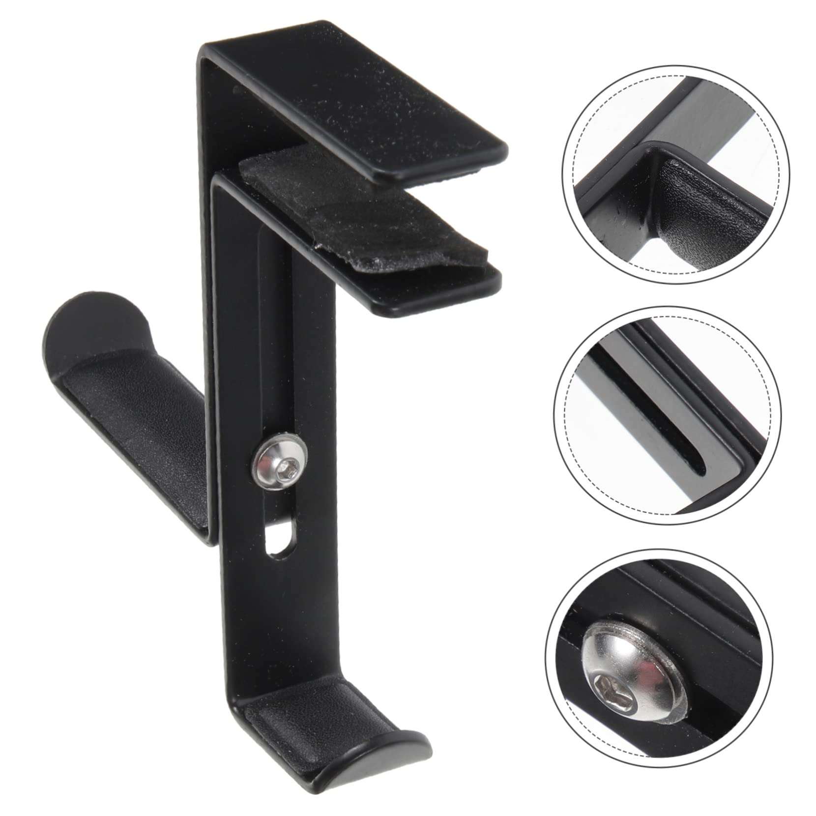 ORFOFE Headphone Stand Headphone Rack Headset Stand Large Size Headset Hifi Headset Hook Earphone Display Stand Computer Monitor Mount Headset Mount Headphone Holder Aluminum Alloy Black 6