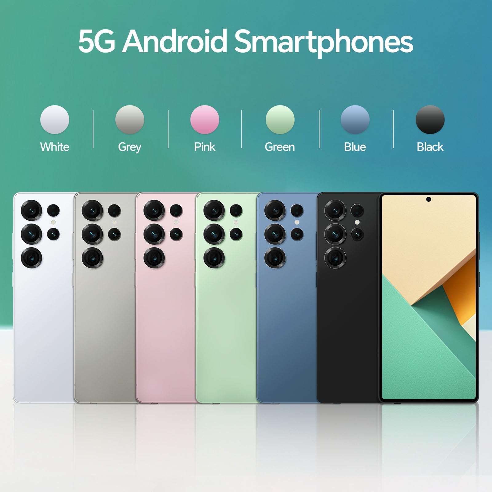 L25 Build-in Pen Unlocked Phones,5000mAh Long-Lasting Battery, 12GB+512GB Expandable to 1TB Android 14 Smartphones,3040x1440 OLED HD 6.9'' Display, 5G/Dual SIM/GPS/WiFi,White 3