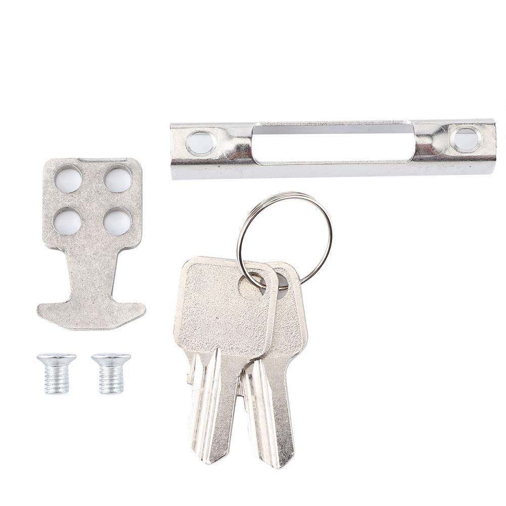 Door Lock Latch, House Door Locks Durable Sliding Door Lock, for Window Mobile Glass Doors Mobile Doors Sliding Glass Doors 3