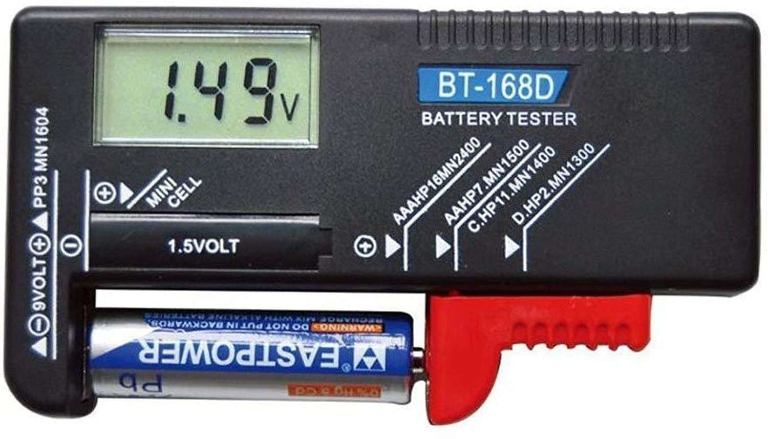 Geek Lab Digital Battery Tester BT-168D and Voltage Indicator For 1.5V AA AAA C D 9V 3V Button Cell 1
