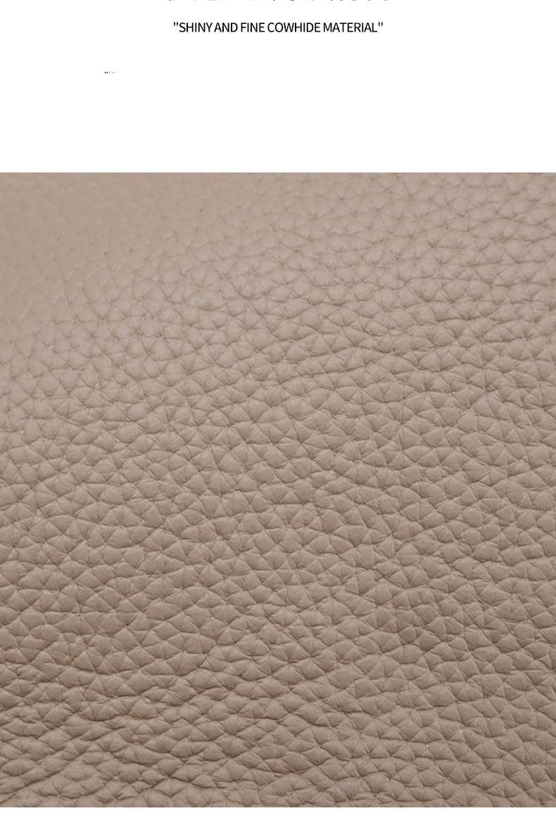 Small Leather Crossbody Handbag, Top Handle Purse with Shoulder Strap, Taupe 5