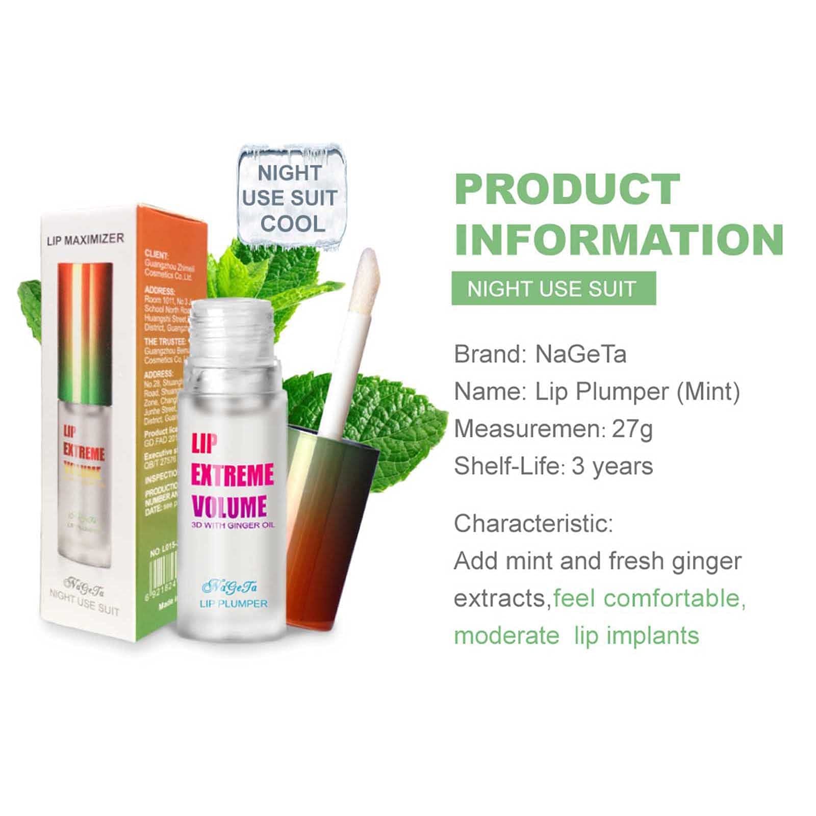 Talkyo Fuller Extreme Lip 4ml Gloss Enhancer Plumper Lip Plumper Heathly Care Lip Lipstick Lip Gloss Making Kits (B, One Size) 5