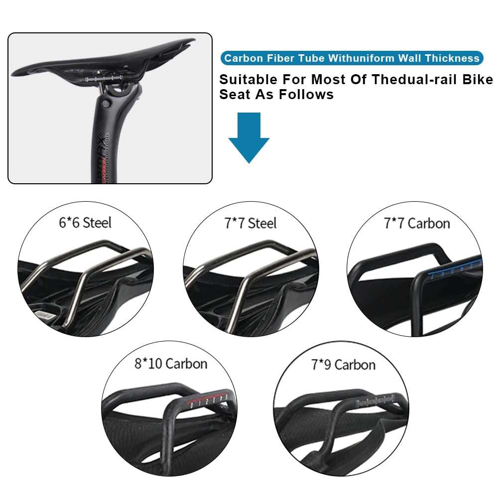Alfa Pasca Carbon Bike Seatpost 30.8 Bicycle Seat Post Bike Seat Tube for Mountain Road Bikes MTB BMX 4
