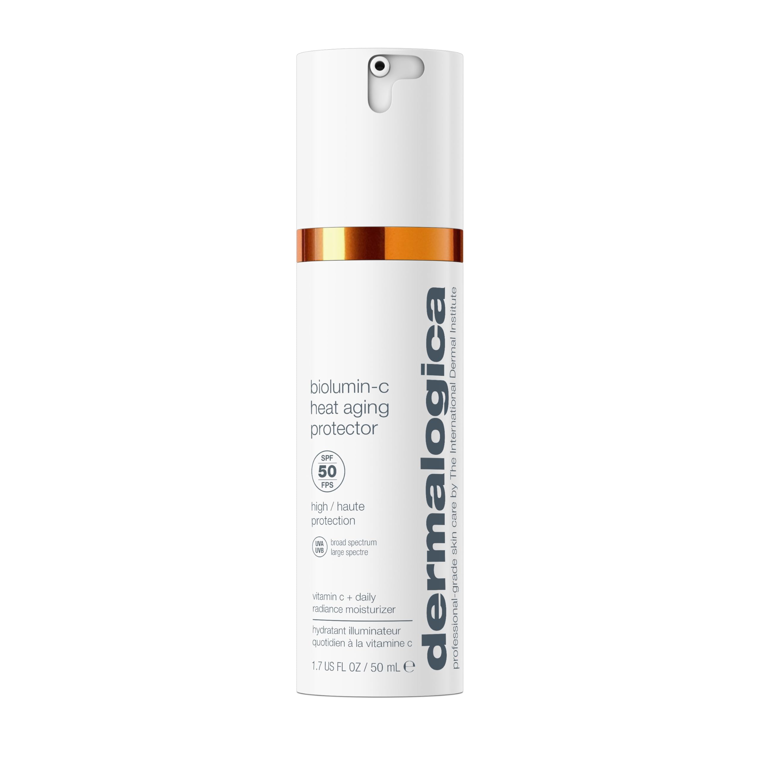 Dermalogica Biolumin-C Heat Aging Protector SPF 50, Daily Face Moisturizer with Sunscreen - Defend Signs of Skin Aging, 1.7 fl oz 1