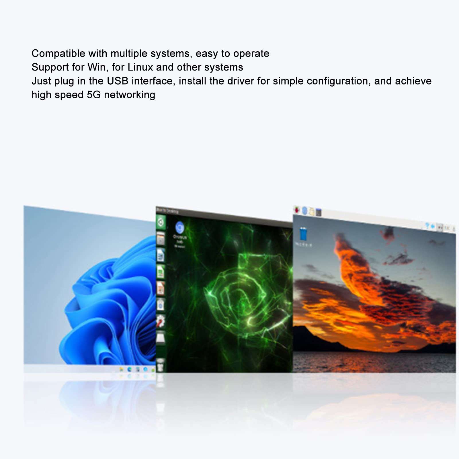 VBESTLIFE 5G DONGLE Expansion Board, M.2(NGFF) Key B Interface, SMA Antenna Interface, Compatible with SIMCom and Quectel 5G Modules, for Win, for Linux, for Android 4