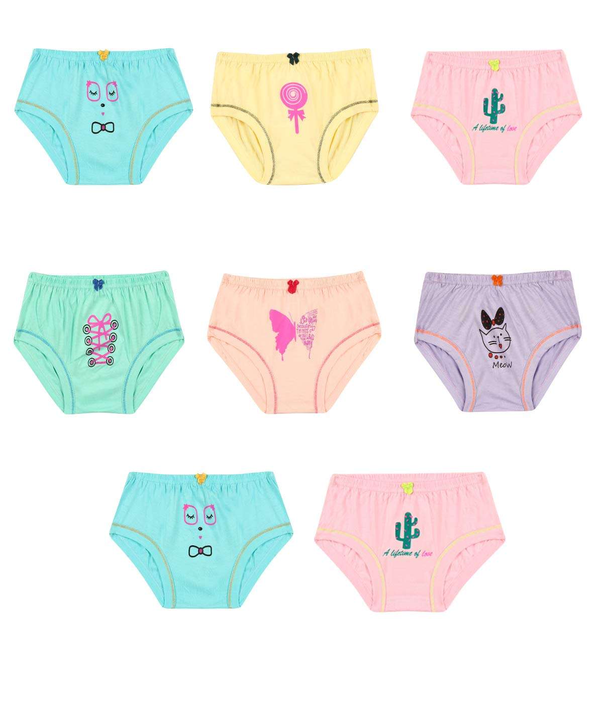 Pine Sports Baby Boy's Plain Panty (Pack of 8) (PN_KIDSBIEF-P8-014_Multi_9-12 Months) Multicolour 1