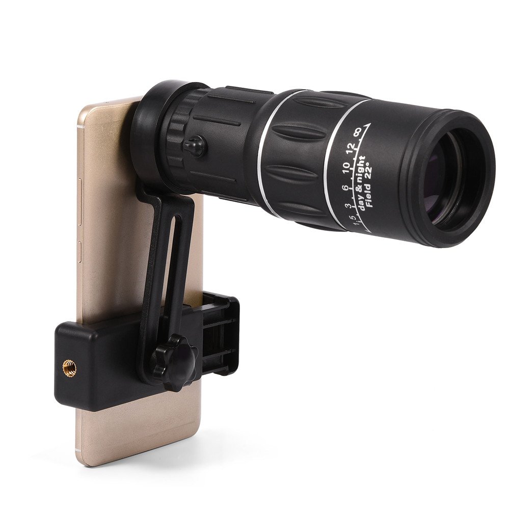 Richer-R Monocular Telescope 16X52 Waterproof Fog Proof Monocular Scope, HD Wide View, with Phone Holder, Easy to Install for Sports, Concerts, Traveling, Hiking, Camping, and More Outdoor Activities
