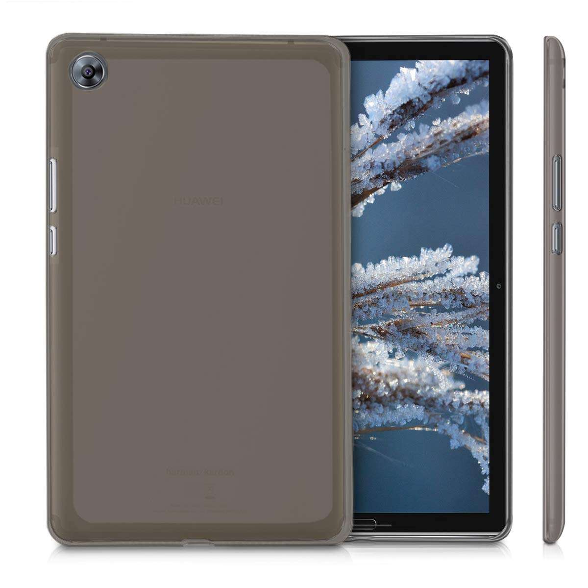 kwmobile Case Compatible with Huawei MediaPad M5 8 - Case Soft Crystal TPU Tablet Back Protector Cover - Black 5