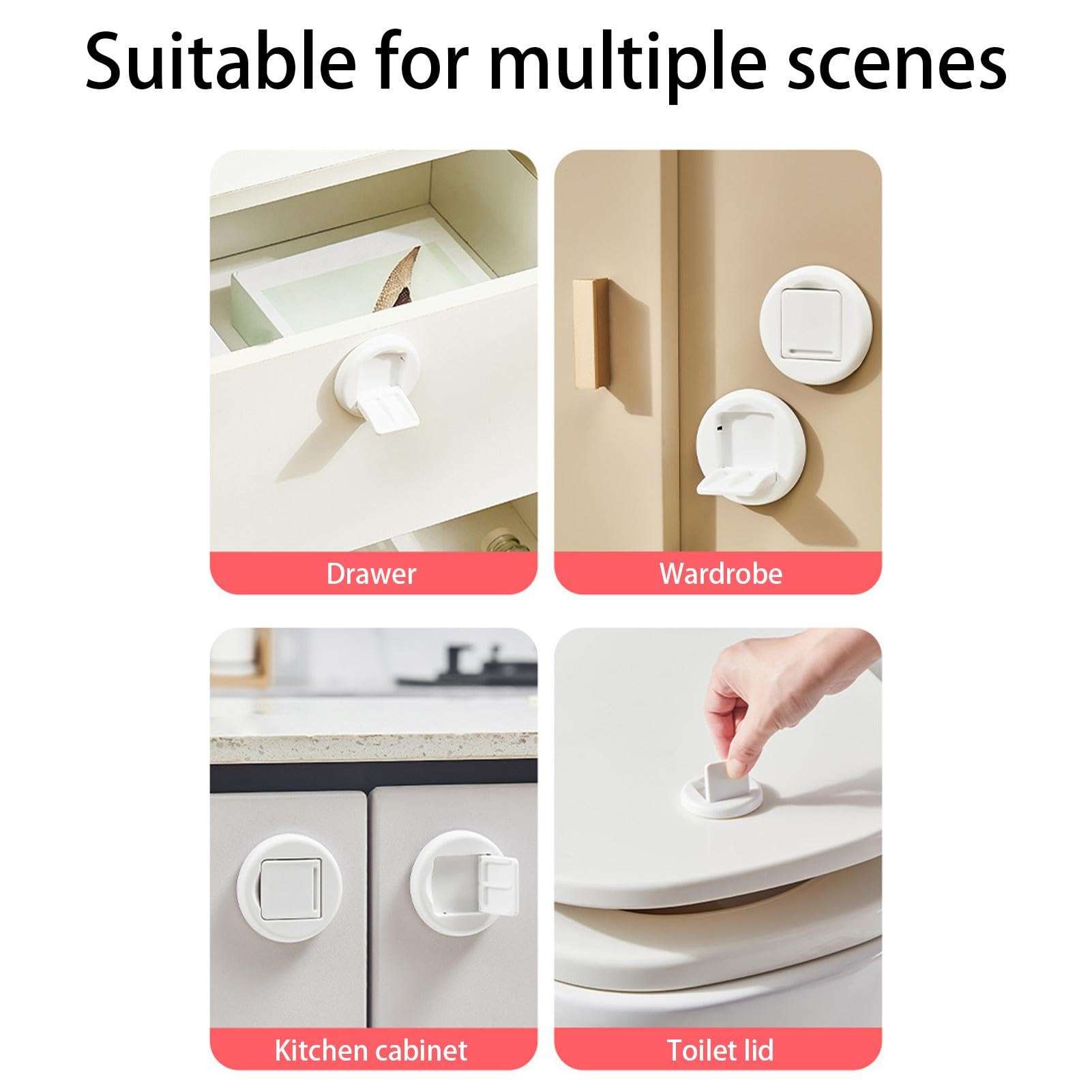 Sliding Door Locks - Child Safety Sliding Glass Door Lock | No Drilling Baby Proof Sliding Door Lock Provides More Security, Anti-Theft Window Limit Lock, Anti-Fall Sliding Door Lock For Baby & Pets 5