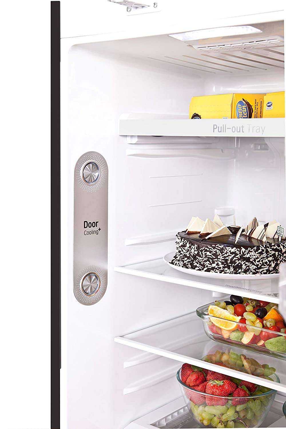 LG 335 L 3 Star with Inverter Double Door Refrigerator (GL-T372JES3, Black, Ebony Sheen, 2022 Model) 6