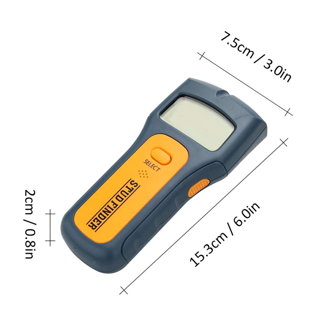 XWB Handheld 3 in 1 Stud Finder Wood Metal and AC Live Wire Detector TS79 Wall Detector Voltage Density Detection 6
