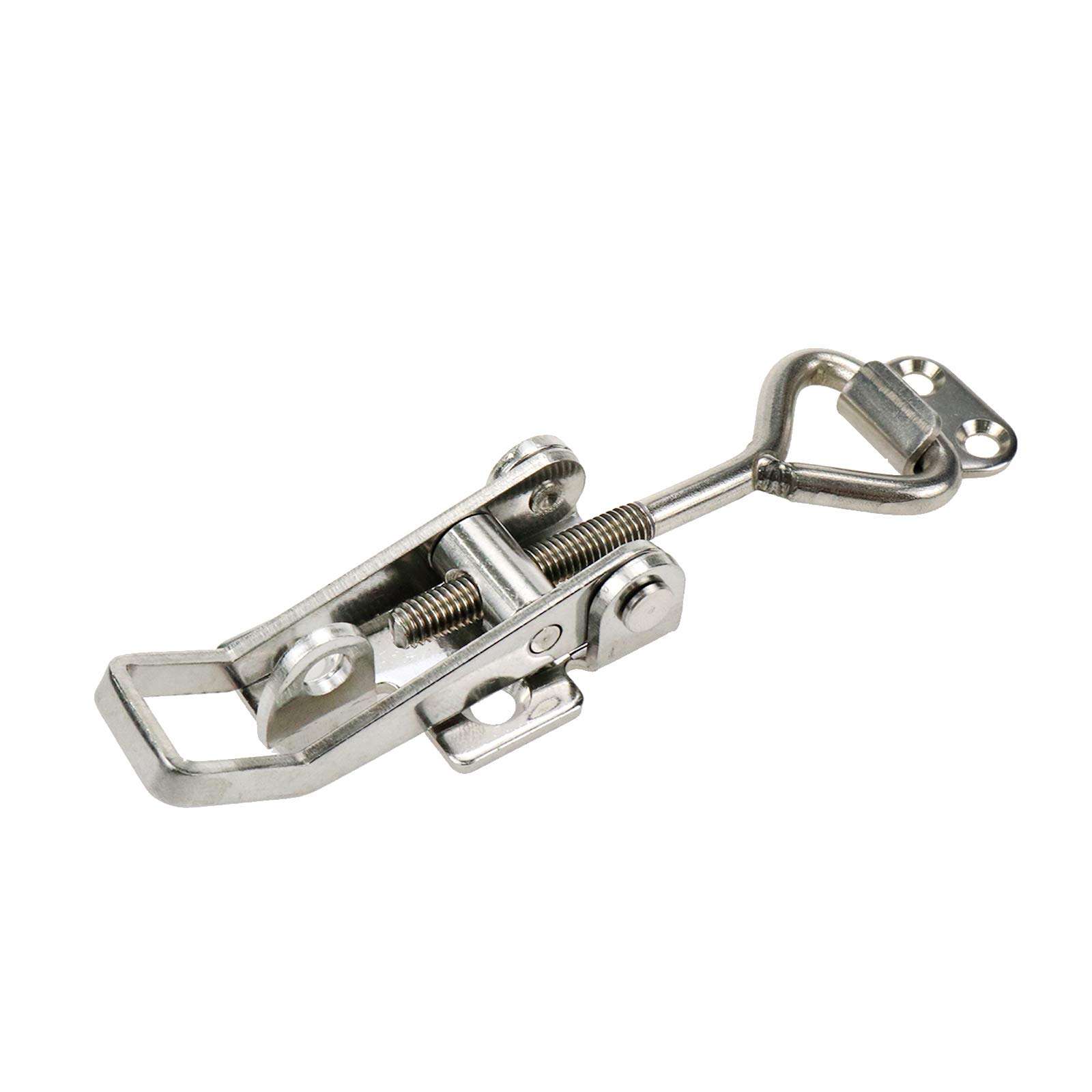 Sscon 4Inch Adjustable Toggle Catch Latch Lock Stainless Steel Cabinet Clamp Hasp 1Pack 4