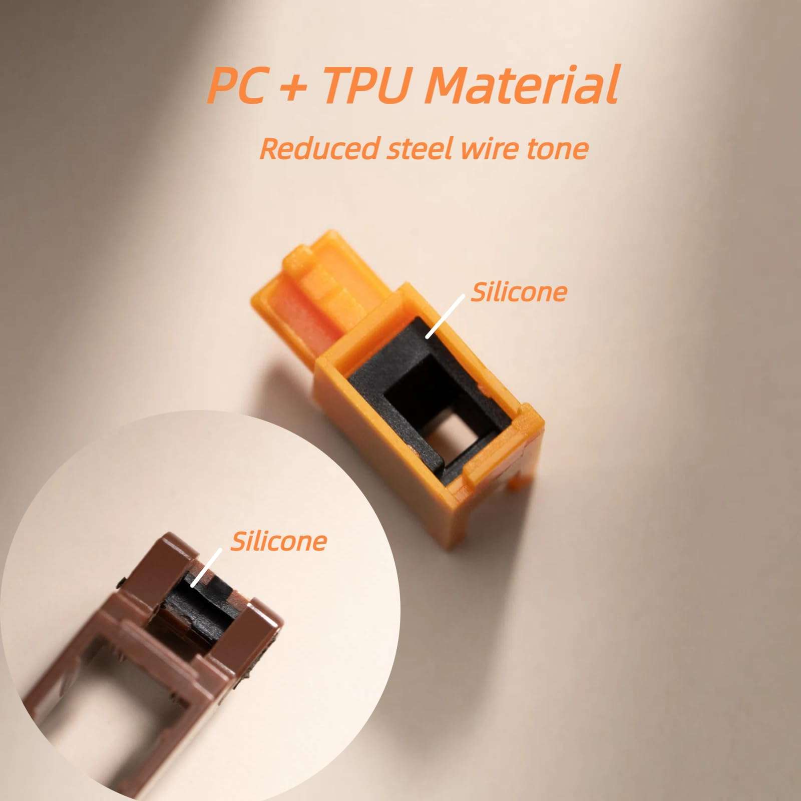 Stupid Keyboard Stabilizers, Snap-in Stabilizers with 2u 6.25u 7u Wires, 1.6mm PCB Mount Stabs Kit for Mechanical Keyboards MX Switches 5